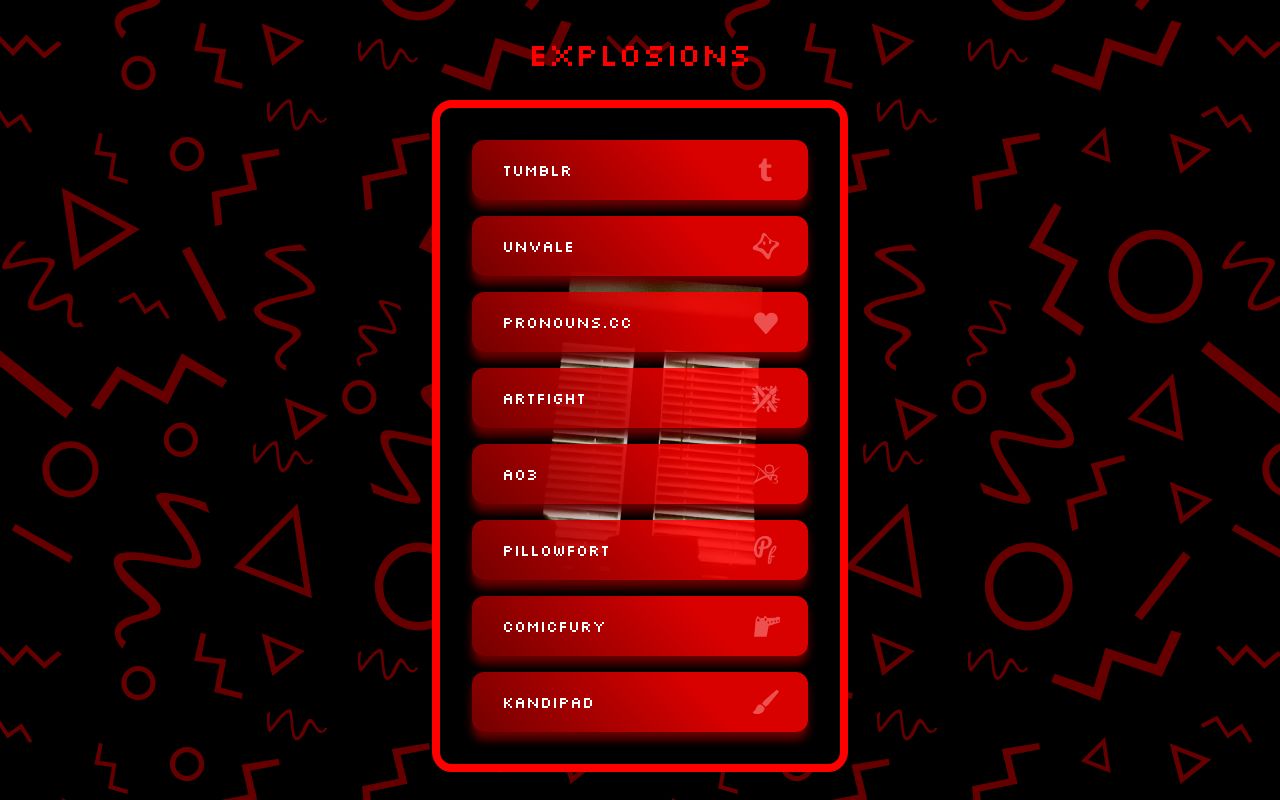 Carrd profile picture for @explosions